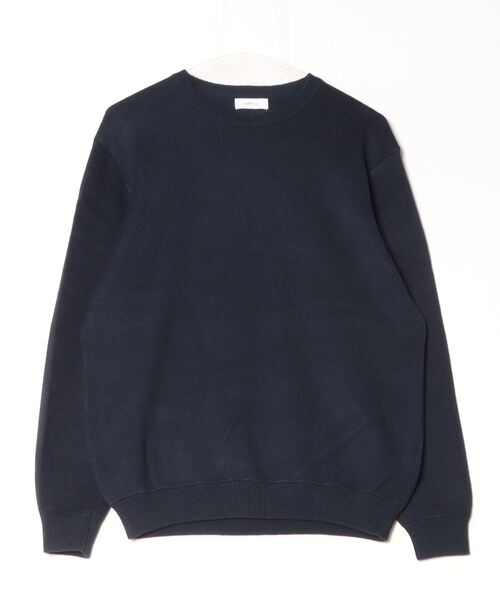 「SHIPS any」 長袖ニット LARGE ネイビー メンズ_画像2