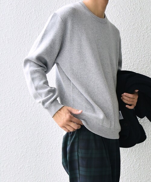 「SHIPS any」 長袖ニット LARGE ネイビー メンズ_画像6