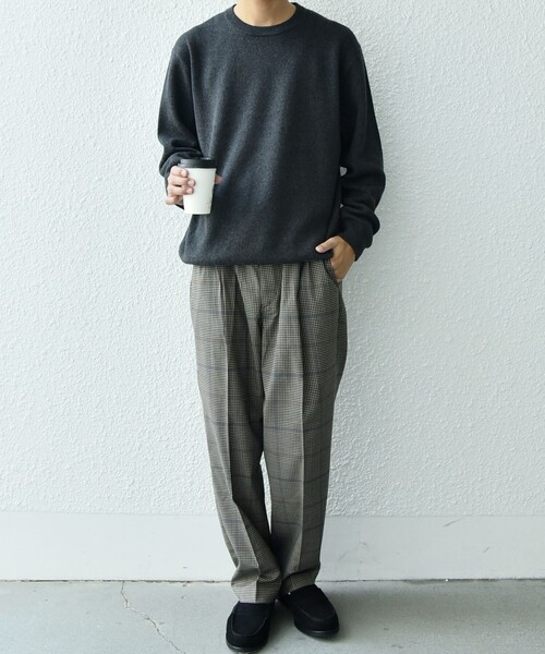 「SHIPS any」 長袖ニット LARGE ネイビー メンズ_画像8