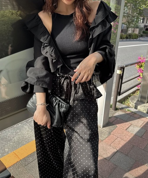 WILLFULLY（ウィルフリー） ブラウス シャツ frill collar cachecoeur 