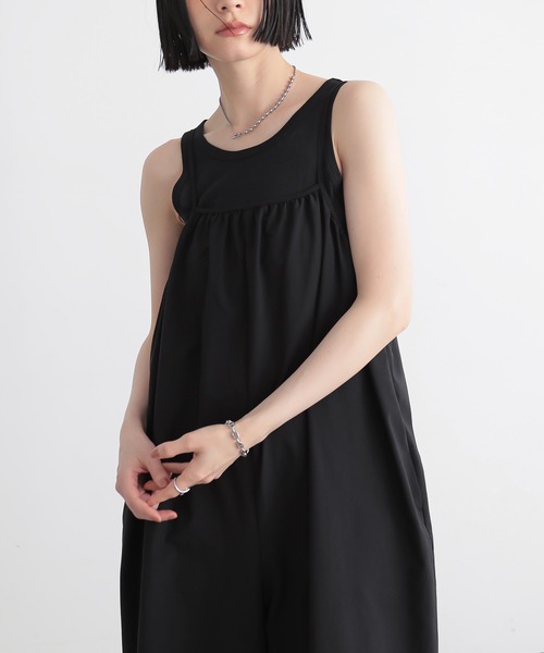 「for/c」 オールインワン M チャコールグレー レディース_画像6