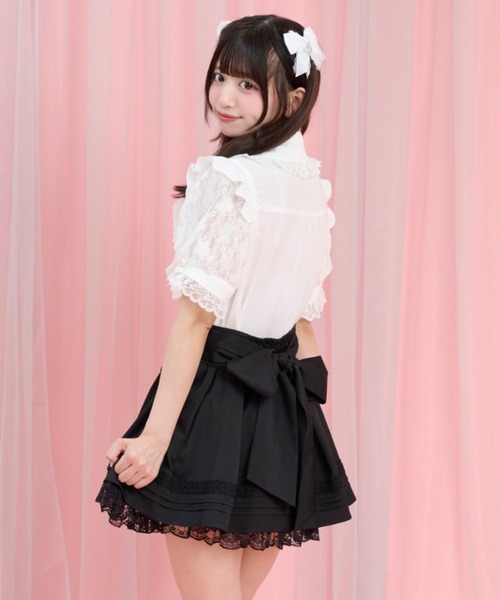 Secret Honey（シークレットハニー） ブラウス シャツ 半袖 ギャザー
