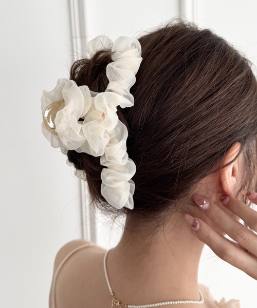ヘアクリップ シアーシュシュクリップ | sowang