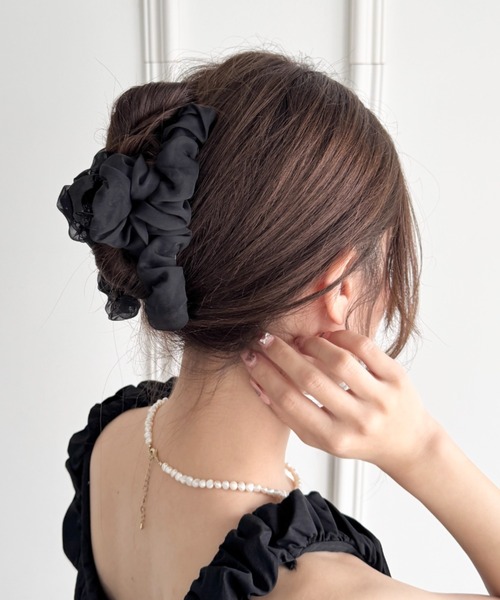 ヘアクリップ シアーシュシュクリップ | sowang | 12