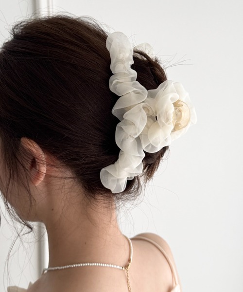 ヘアクリップ シアーシュシュクリップ | sowang | 08