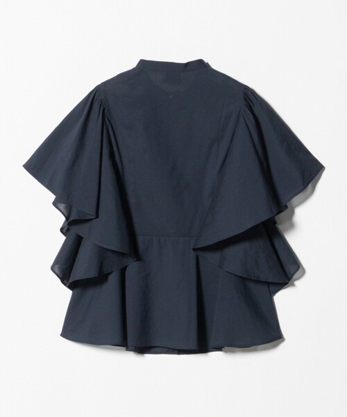 新品★UNITED ARROWS オーガンジー ペプラム フレア ブラウス UNITED ARROWS（ユナイテッドアローズ） ブラウス シャツ 半袖