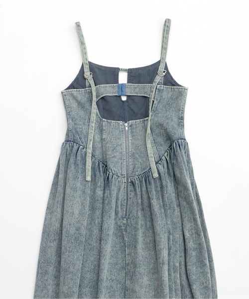 「MAISON SPECIAL」 キャミソールワンピース 36 ブルー レディース_画像7