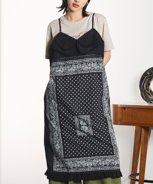 琴音【ROSE BUD】INDIA BANDANA キャミワンピ INDIA IS BEAUTIFUL ワンピース 「ROSE BUD別注」INDIA IS BEAUTIFUL
