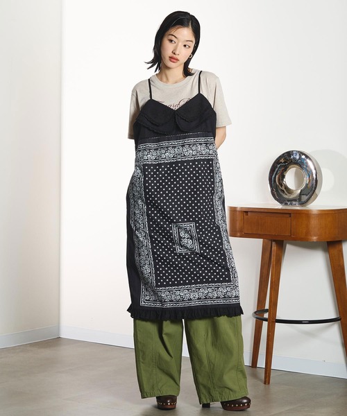 琴音【ROSE BUD】INDIA BANDANA キャミワンピ INDIA IS BEAUTIFUL ワンピース 「ROSE BUD別注」INDIA IS BEAUTIFUL