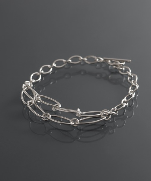 YArKA ブレスレット 「YArKA/ヤーカ」dual architect oval chain