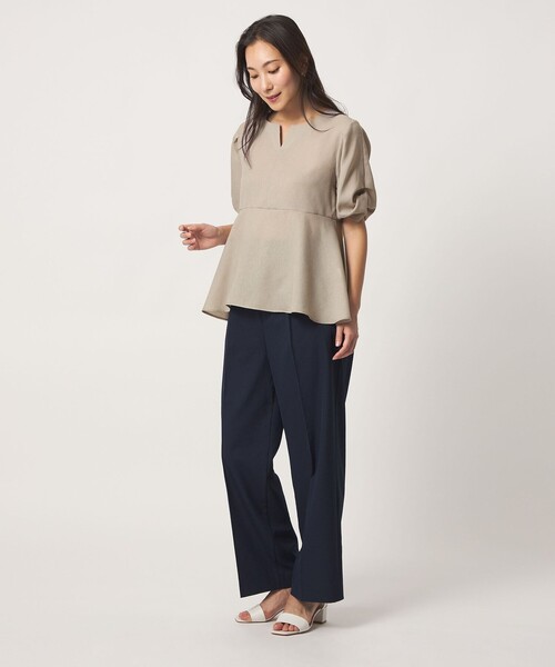 「A DAY IN THE LIFE UNITED ARROWS」 半袖ブラウス FREE ナチュラル レディース_画像3