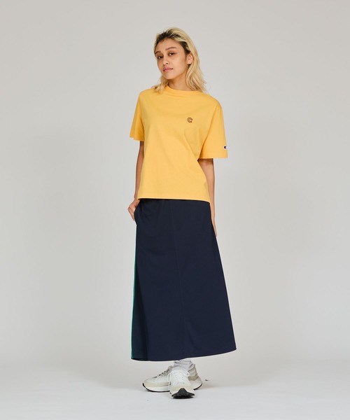 「Champion」 半袖Tシャツ LARGE ホワイト レディース_画像6
