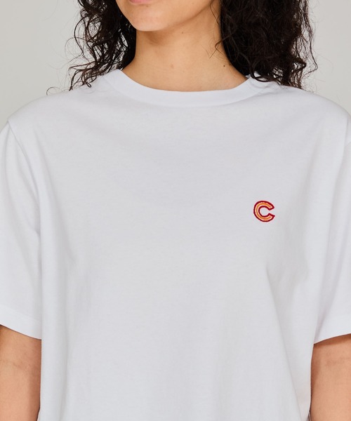 「Champion」 半袖Tシャツ LARGE ホワイト レディース_画像9