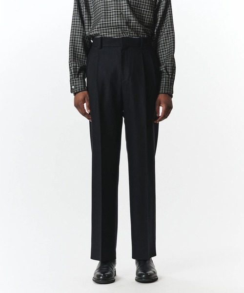 パンツ markaware double pleated straight fit markaware（マーカウェア） スラックス 「MARKAWARE/マーカウェア