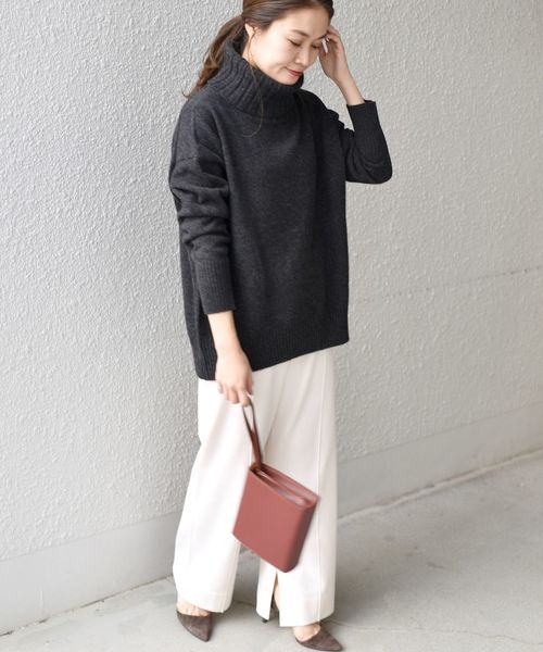 SHIPS（シップス） ニット ウールカシミヤタートルネックプルオーバー