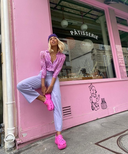 サンダル クロックス crocs クロックス クラシック ベイ クロッグ ウィメンcrocs classic bae clog w/厚底 サンダルの画像