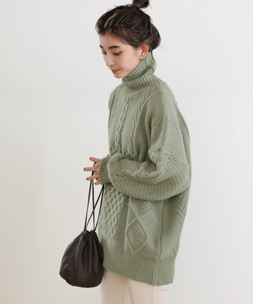 select MOCA（セレクトモカ） ニット セーター ランダムケーブル