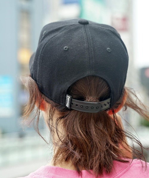 THRASHER（スラッシャー） キャップ 帽子 FLAME LOGOポリエステル