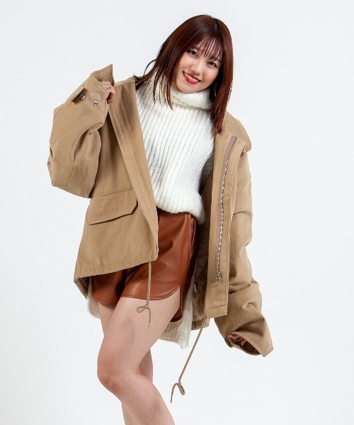 ブルゾン アウター ショートスタンドカラーブルゾン「ユニセックス