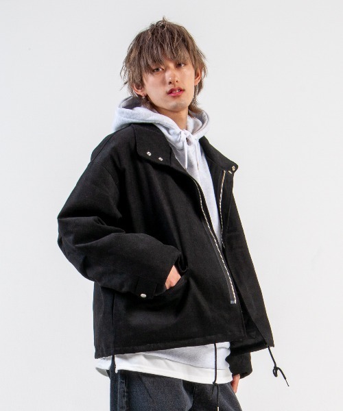 メンズ ブルゾン ショートジャケット 無地 スタンドネッ 楽天市場】【在庫一掃SALE】【SALE】撥水 スタンドカラー メンズ