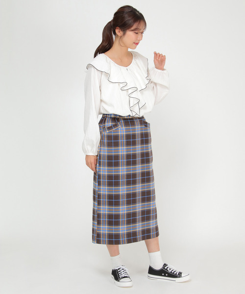 LBC（エルビーシー） スカート チェックIラインスカート : ZOZOTOWN