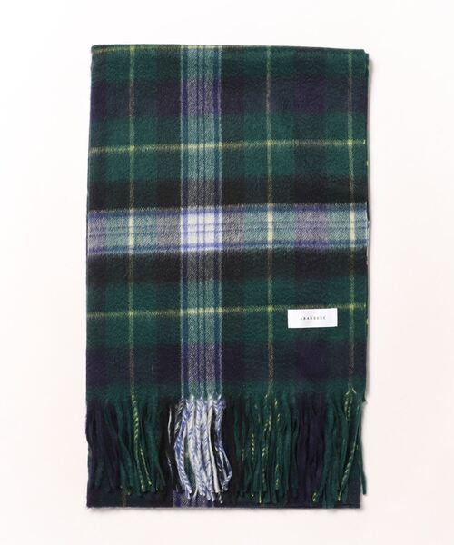 ANAYI カシミヤ100% チェック柄マフラー ABAHOUSE（アバハウス） マフラー 「カシミヤ100％」チェック柄