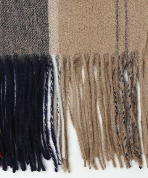 ABAHOUSE（アバハウス） マフラー 「カシミヤ100％」チェック柄