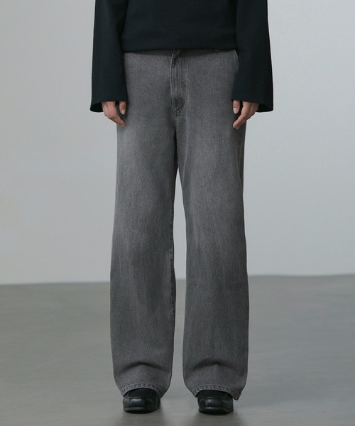 CALLNE ワイドパンツ ジーンズ 「CALLNE」Semi Flare Denim Pants