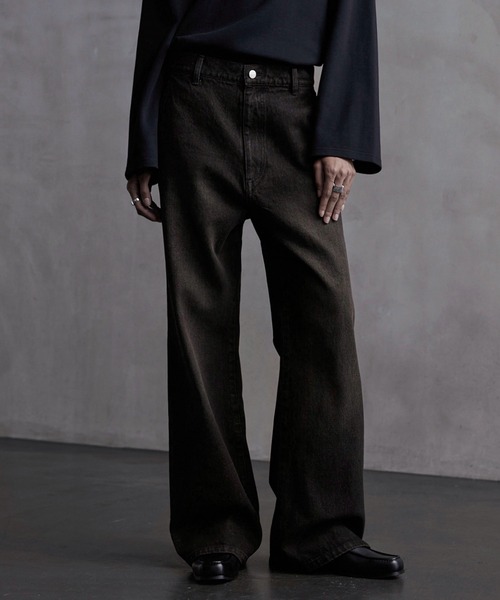 CALLNE】Semi Flare Denim Pants