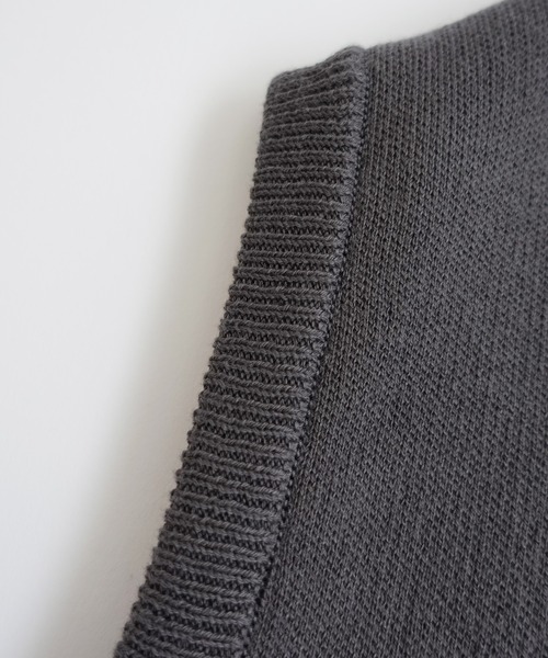 ベスト ジレ オーガニックコットンニットベスト OG COTTON  WF VEST レディース メンズ ARCH & LINE ベスト ジレ オーガニックコットンニットベスト OG