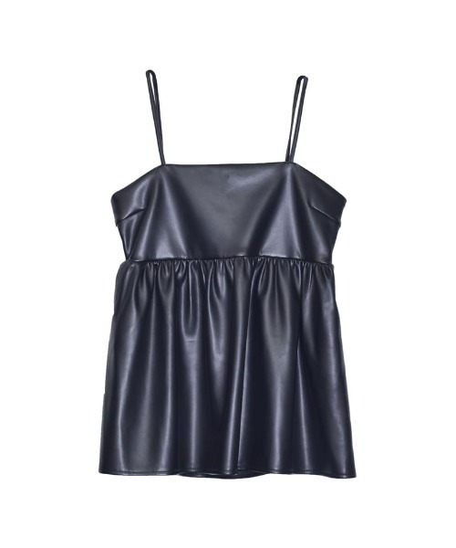 ZARA ベアトップキャミソール　ペプラム×ブラックリボン ZARAリボン付きキャミソール - メルカリ