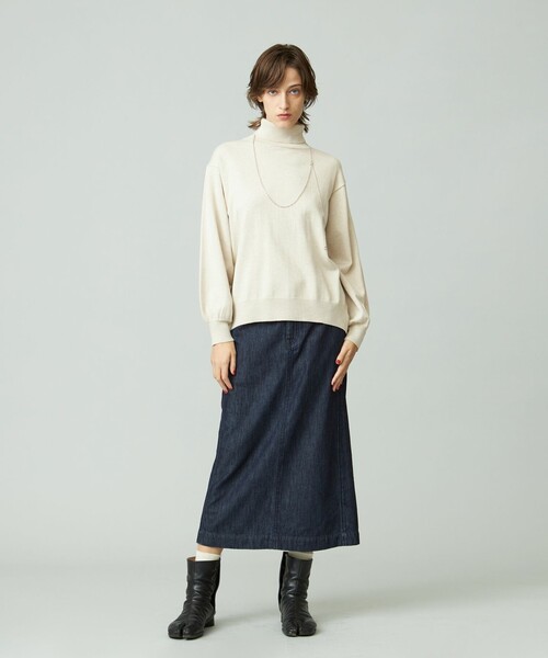 J.PRESS YORK STREET デニムスカート 「WOMEN」ソフトデニム
