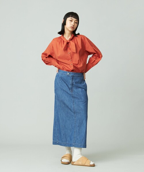 J.PRESS YORK STREET デニムスカート 「WOMEN」ソフトデニム