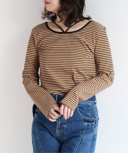 cepo（セポ） tシャツ ネックストラップロンTee 2WAY レディース