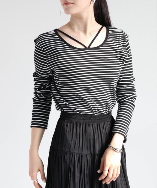 cepo（セポ） tシャツ ネックストラップロンTee 2WAY レディース