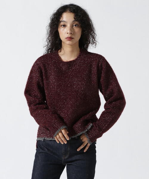 tシャツ AULA AILA（アウラ アイラ）別注フィルムヤーンニット レディース AULA AILA tシャツ AILA（アウラ アイラ）別注フィルムヤーン