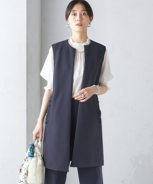 ships little black ベスト ジレ 「SHIPS別注」kaene:「洗濯機可能