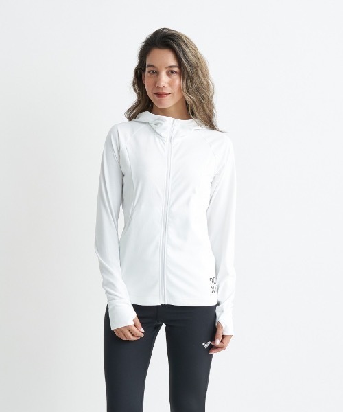 パーカー SPIRITED ZIP HOODIE/ロキシー速乾UVカット付き３Dシルエットジップアップフーディ レディース ROXY パーカー SPIRITED ZIP HOODIE/ロキシー速乾UVカット付き