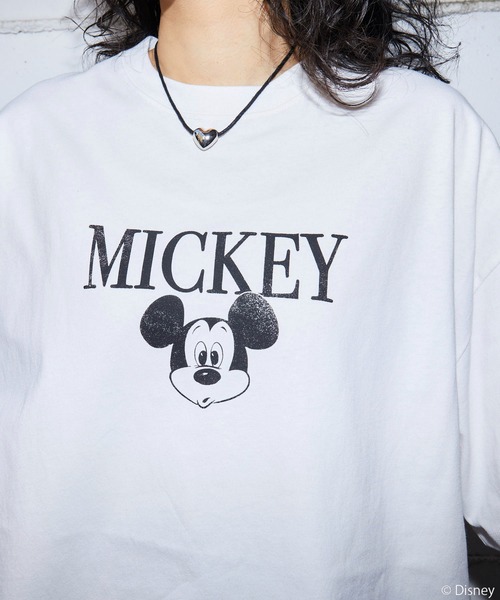 PUBLUX tシャツ PUBLUX/パブリュクス 別注 「Mickey Mouse」 Print TEE 
