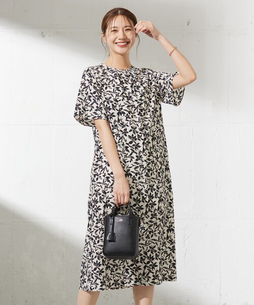 ワンピース 半袖 「洗える」ボタニカルプリント : ZOZOTOWN Yahoo!店 ワンピース 半袖 「洗える」ボタニカルプリント : ZOZOTOWN Yahoo!店