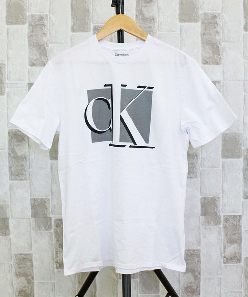 tシャツ Tシャツ メンズ CK ビッグロゴクルーネックTシャツ｜zozo