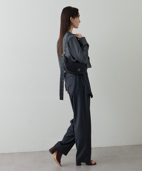 イアクッチ　AGO Sサイズ　ショルダーバッグ ブラック ナイロン レザー IACUCCI(イアクッチ)｜アーゴ S NYLON/CERVO/ブラック の通販