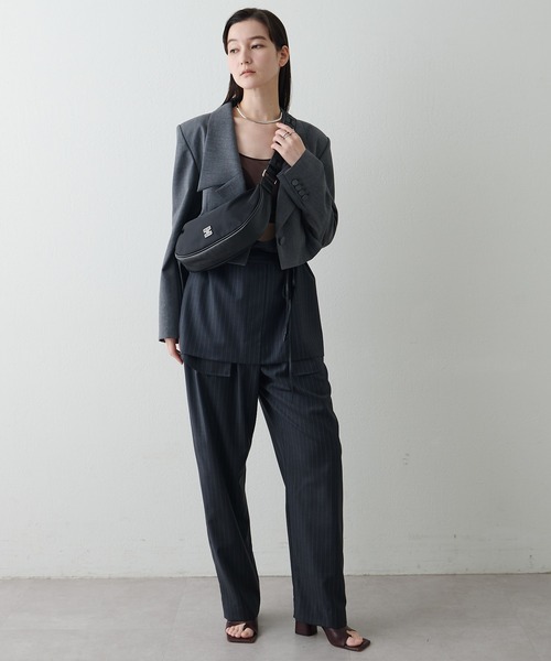 イアクッチ　AGO Sサイズ　ショルダーバッグ ブラック ナイロン レザー IACUCCI(イアクッチ)｜アーゴ S NYLON/CERVO/ブラック の通販