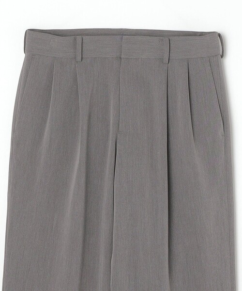 Text スラックス SERACE】Side zip design loose wide slacks pants / サイド