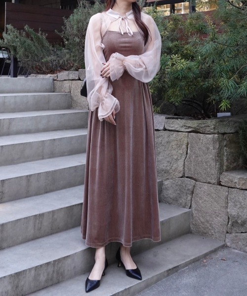 ACYM アシーム　ワンピース ACYM（アシーム） ワンピース 2way borelo velvet dress : ZOZOTOWN