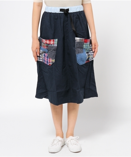 Lens Concave スカート パッチワークポケット : ZOZOTOWN Yahoo