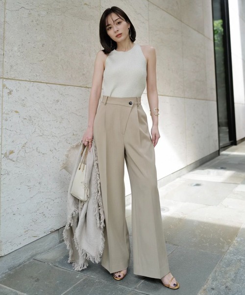 アメスリラメニットトップス(F LIGHT BEIGE): トップスanuans