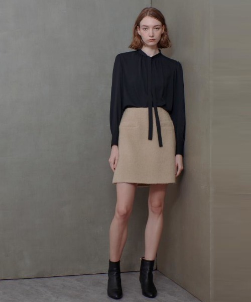 allureville（アルアバイル） スカート モヘヤシャギーミニスカート