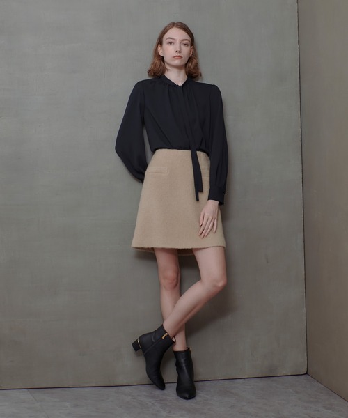 allureville（アルアバイル） スカート モヘヤシャギーミニスカート