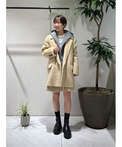 allureville（アルアバイル） スカート モヘヤシャギーミニスカート